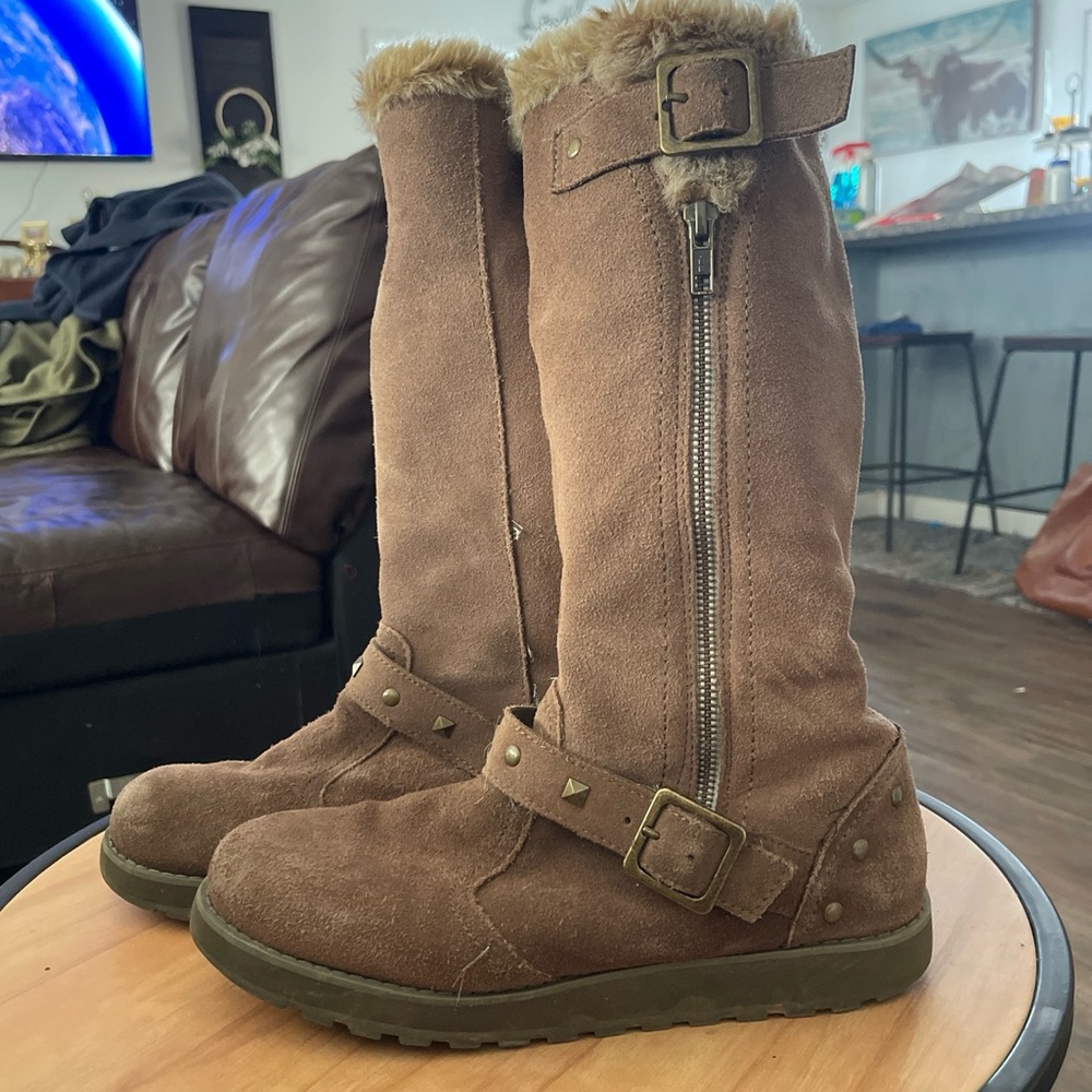 Women’s tall Skechers keepsake two buckle snow boots